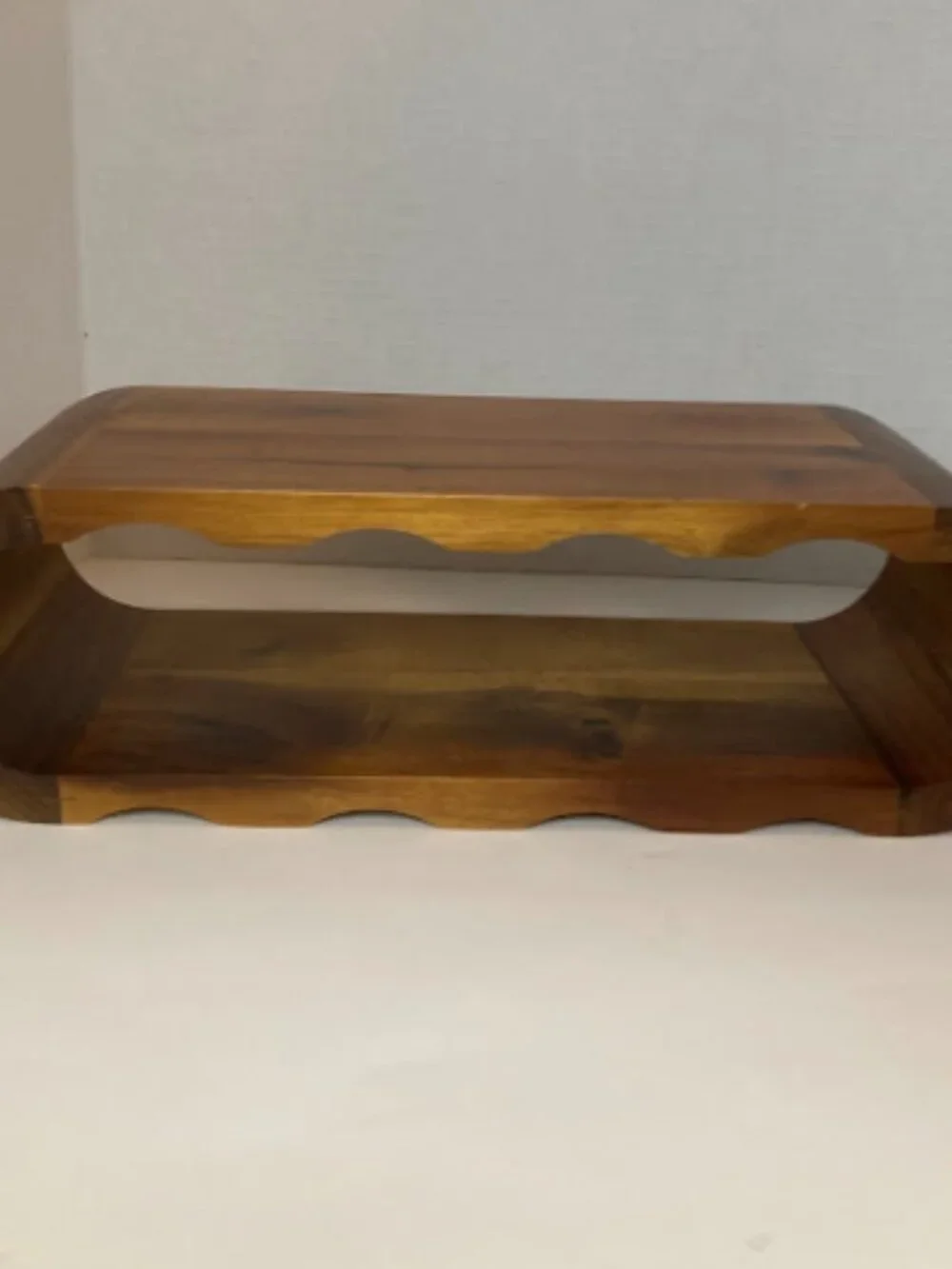 Freestanding 8 Bottle Wood Wine Rack